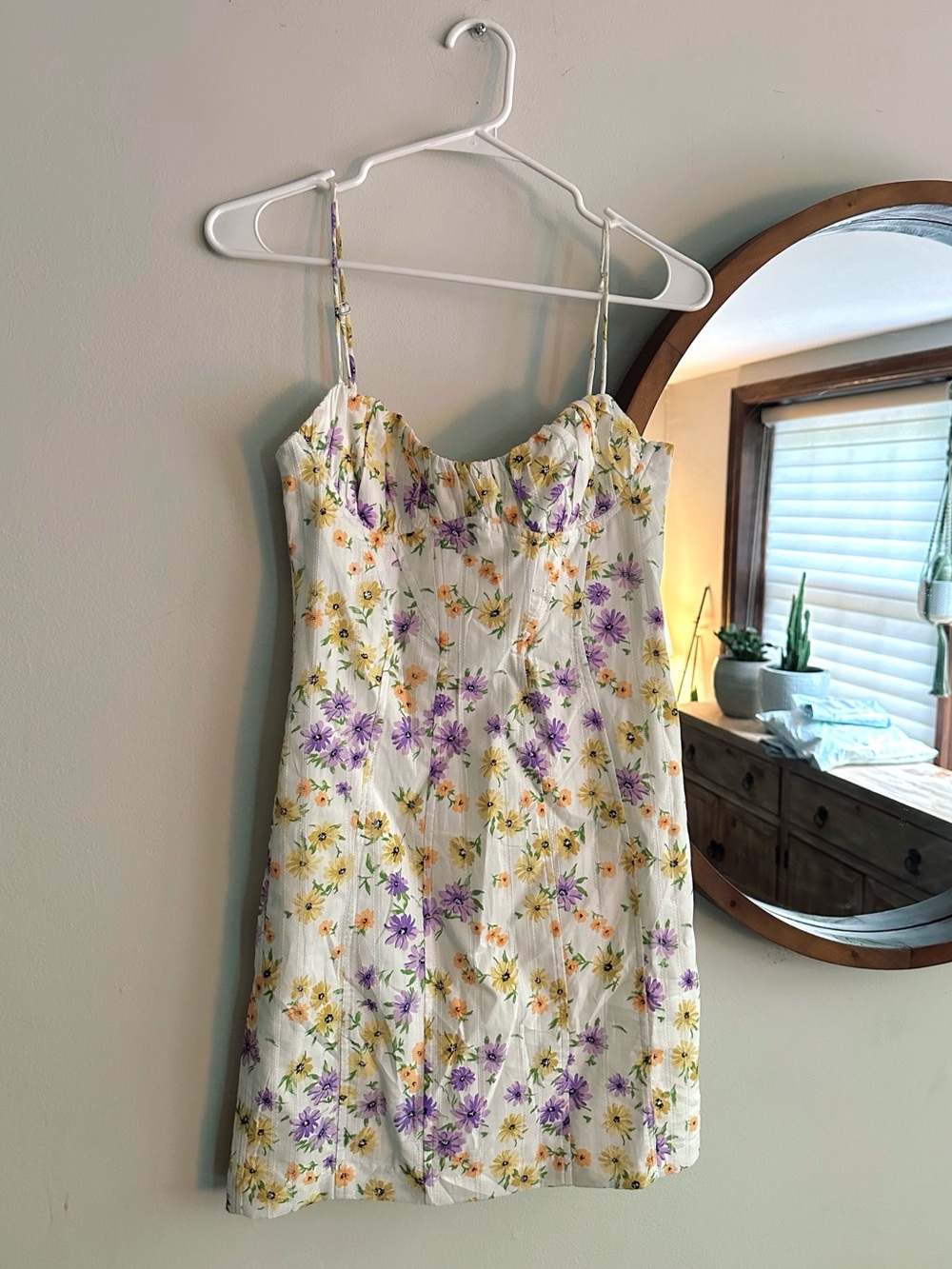 Zara floral mini dress